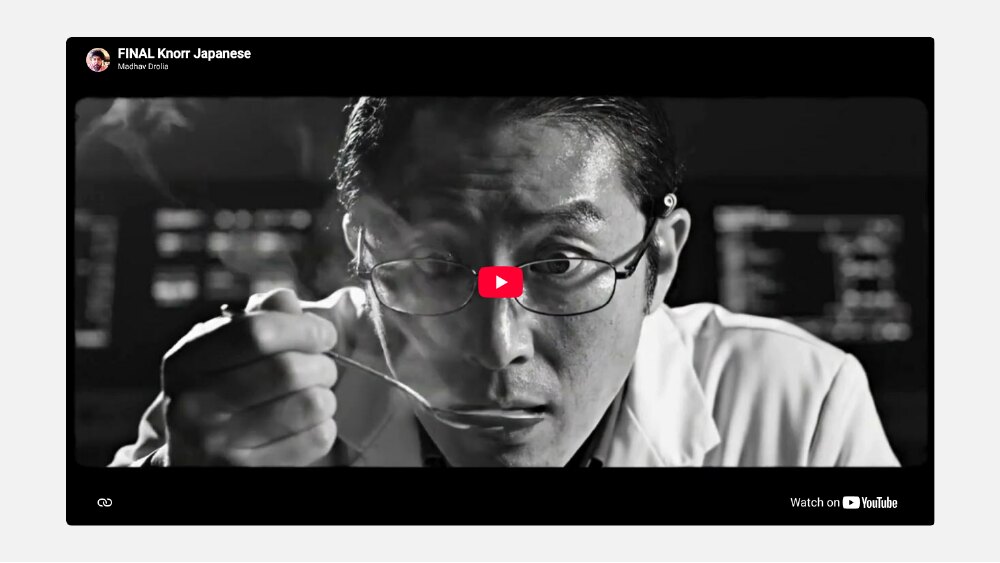 Knorr India New Sauce Range campaign frame